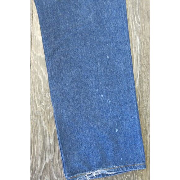 AKADEMIKS JEANIUS Jeans 34x32* Men Distressed Dark Wash Blue  Hip Hop Streetwear - Picture 9 of 16
